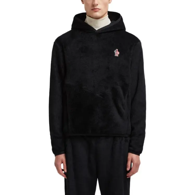 Moncler Logo Patch Fleece Hoodie-1