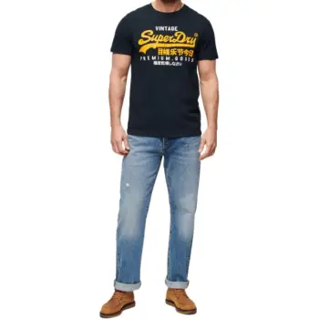 SUPERDRY T Shirt Men's Marine Blue