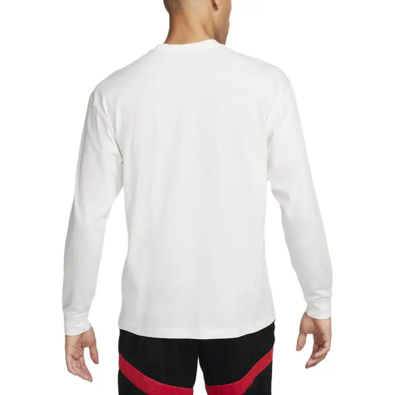 Nike Long Sleeve Basketball T Shirt T Shirt Men's White-4