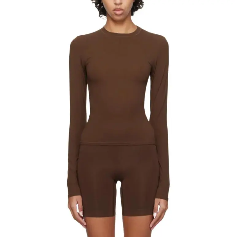 Skims T Shirts Women's Brown-1