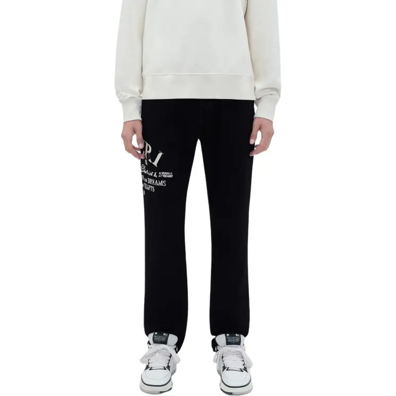 AMIRI Logo appliqué Straight leg Jeans-4