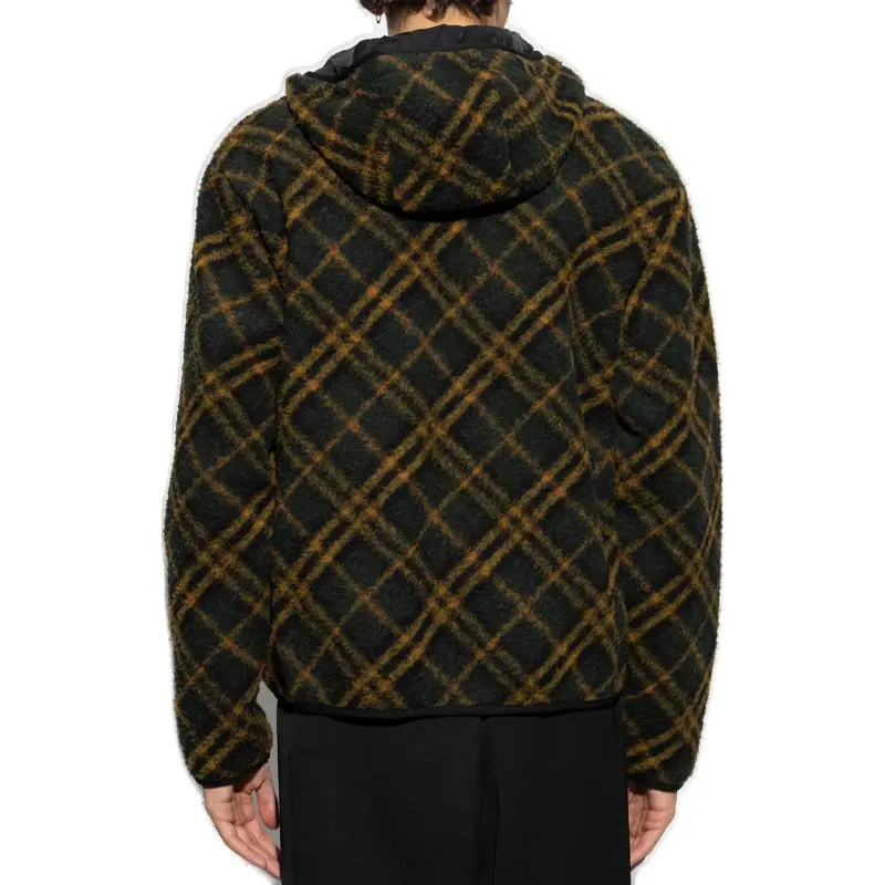 Burberry Checkered Reversible Zip Up Coat-3