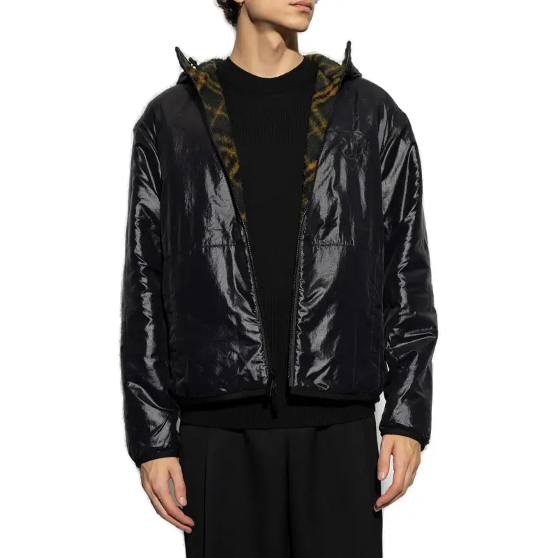 Burberry Checkered Reversible Zip Up Coat-2
