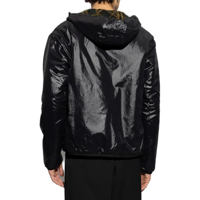 Burberry Checkered Reversible Zip Up Coat-4