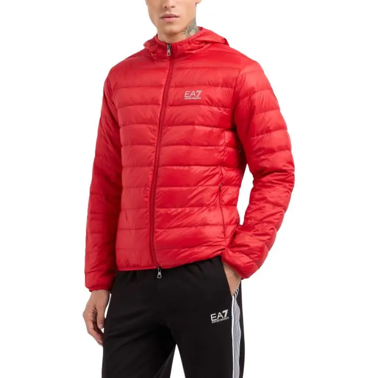 EMPORIO ARMANI EA7 Down Jacket Men's Red-3