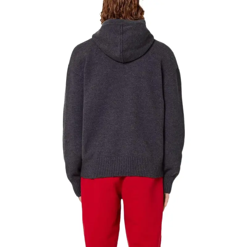 AMIPARIS Ami De Coeur Logo Embroidered Knitted Hoodie-4