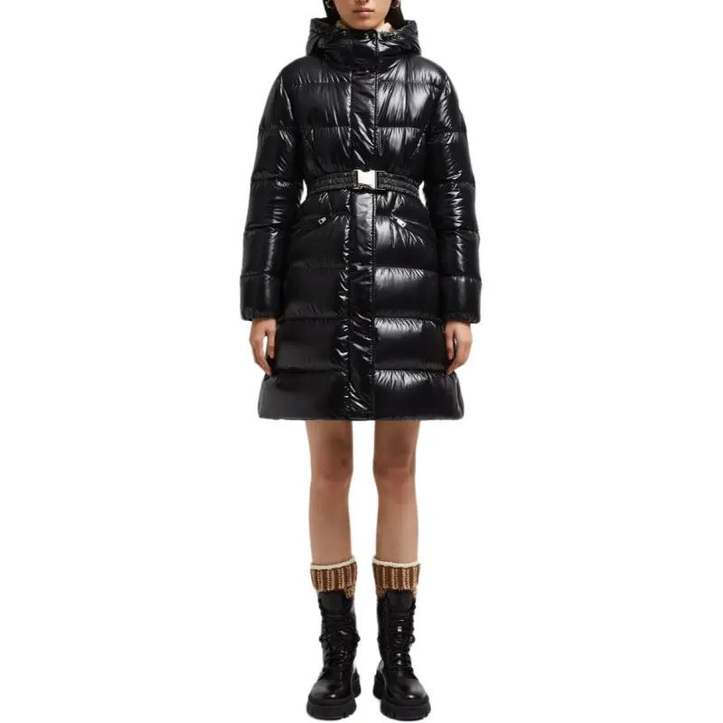Moncler Bellevue Hooded Long Padded Coat-1