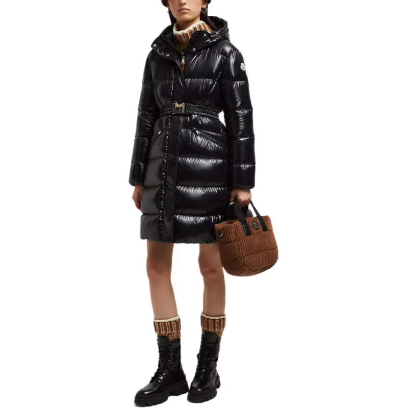 Moncler Bellevue Hooded Long Padded Coat-2