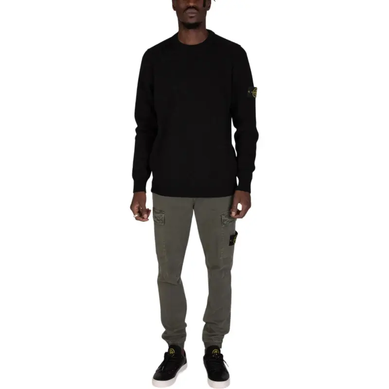 STONE ISLAND Compass badge Mélange Jumper-1