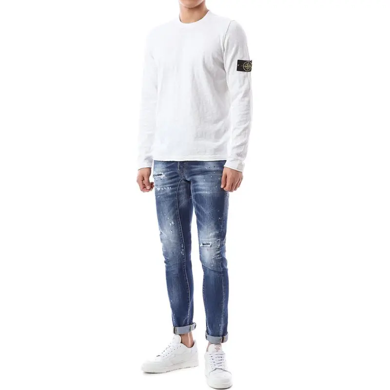 STONE ISLAND Logo Patch Crewneck Jumper-3