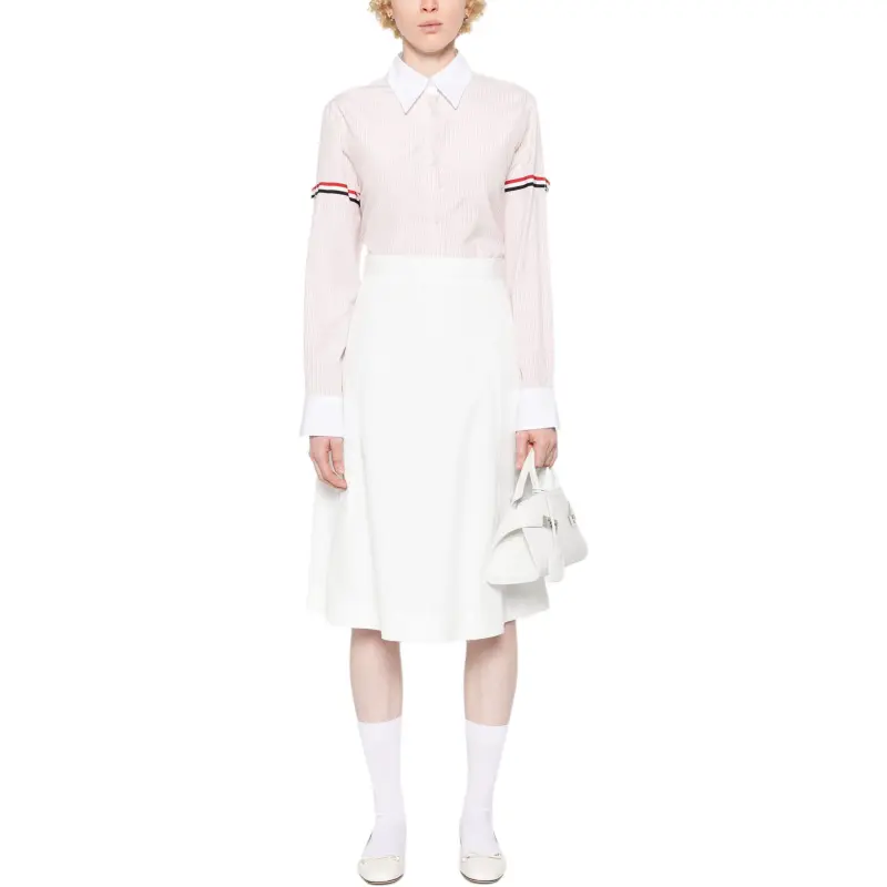 THOM BROWNE Contrast border Striped Shirt-1