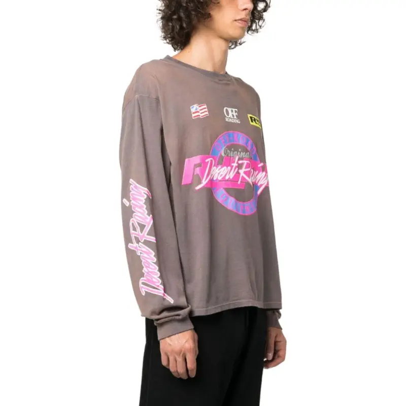 RHUDE Desert Racing Ls Tee-3