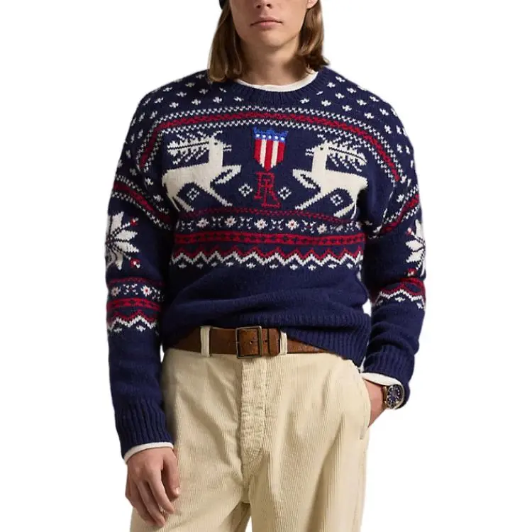Polo Ralph Lauren Reindeer patterned Wool Sweater-3