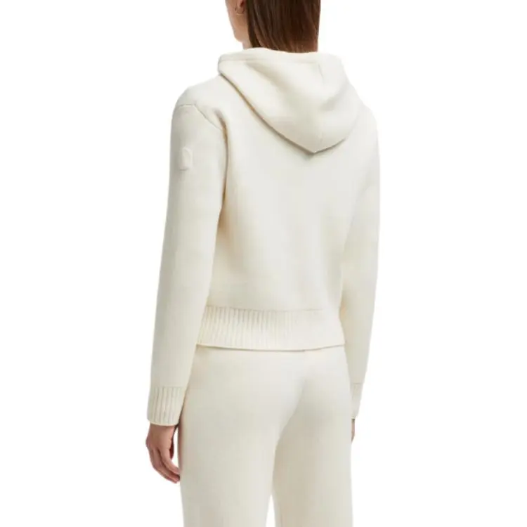 Moncler Zip Up Hooded Knit Cardigan-4