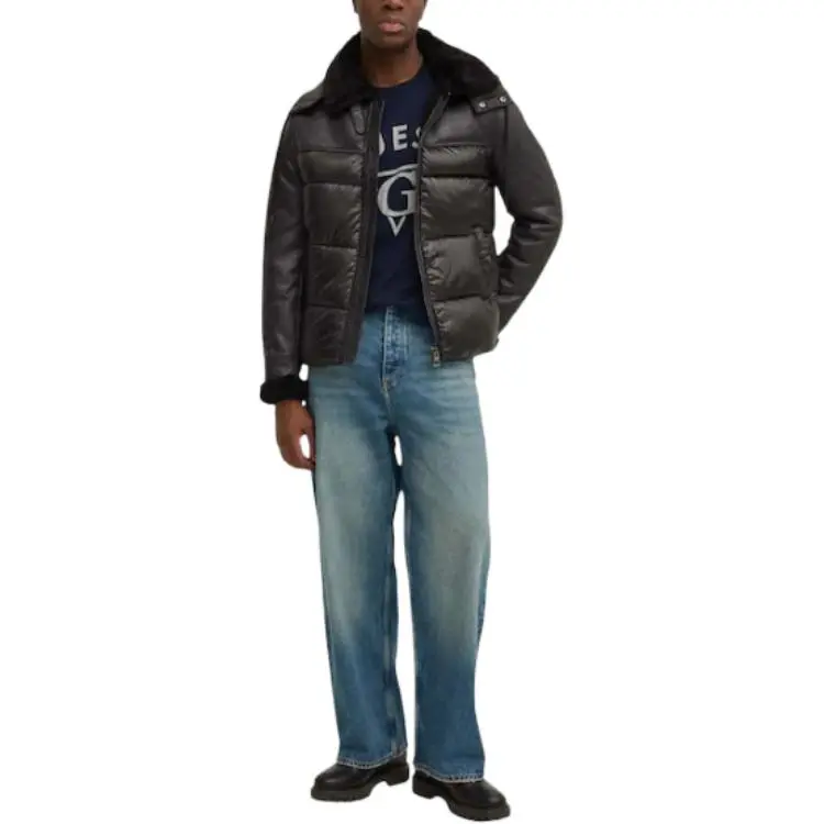 GUESS Jackets Coats Men's Black-4