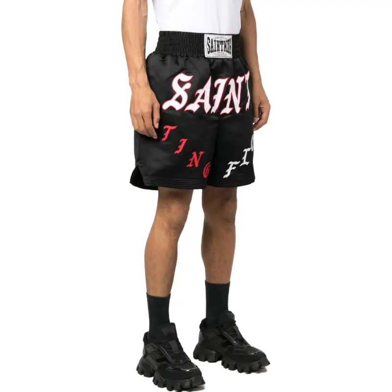 SAINT Mxxxxxx Casual Shorts Men Black-6
