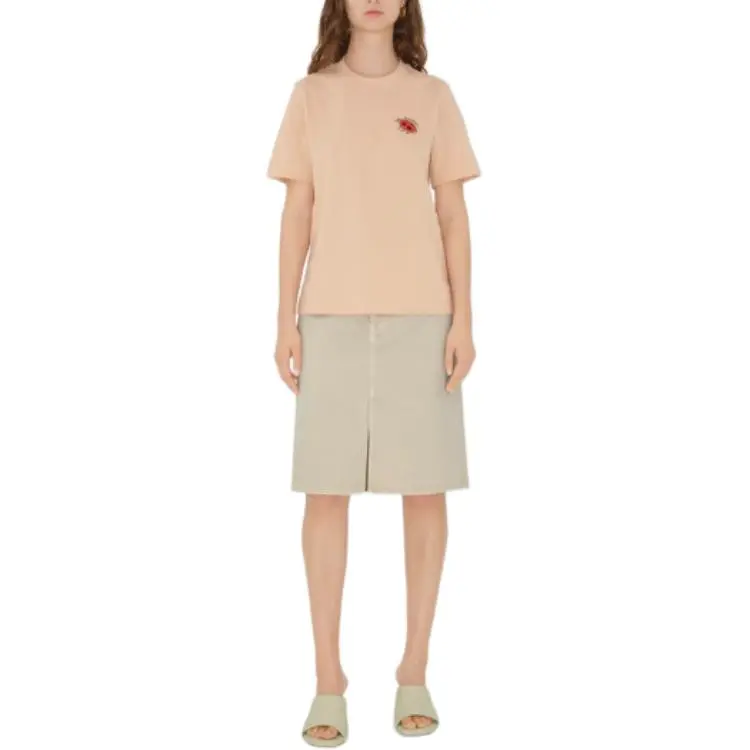 Burberry Logo Printed Crewneck T Shirt-1