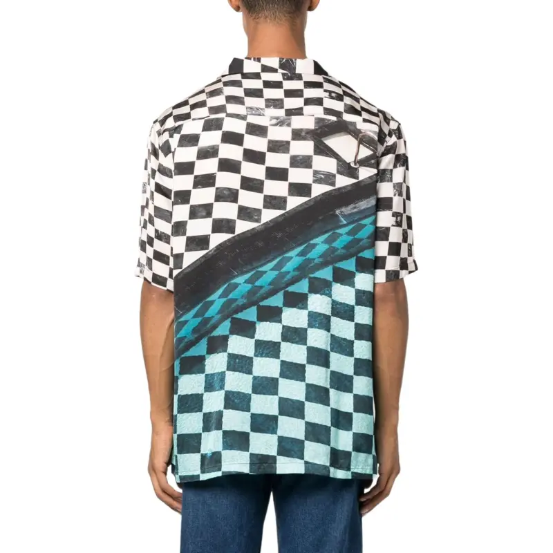 Blue Sky Inn Embroidered logo Checked Shirt-4