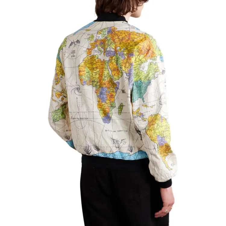 SAINT Mxxxxxx World Map Bomber Jacket-4