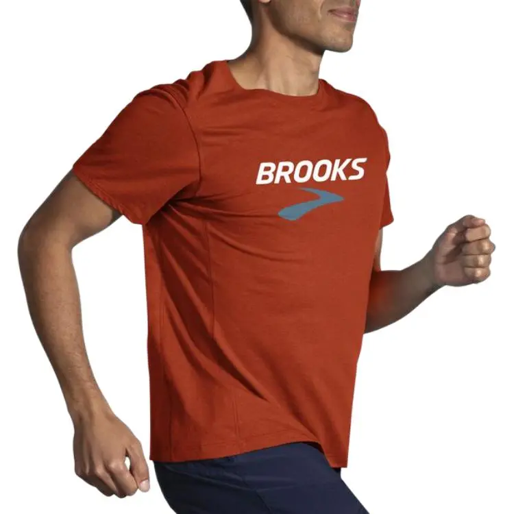 Brooks T-Shirts Men Red-2