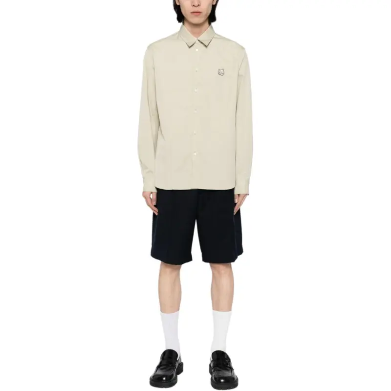 Maison Kitsune Bold Fox Head Relaxed Shirt-1