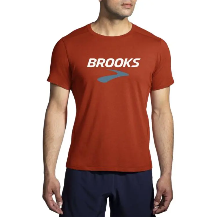 Brooks T-Shirts Men Red-1