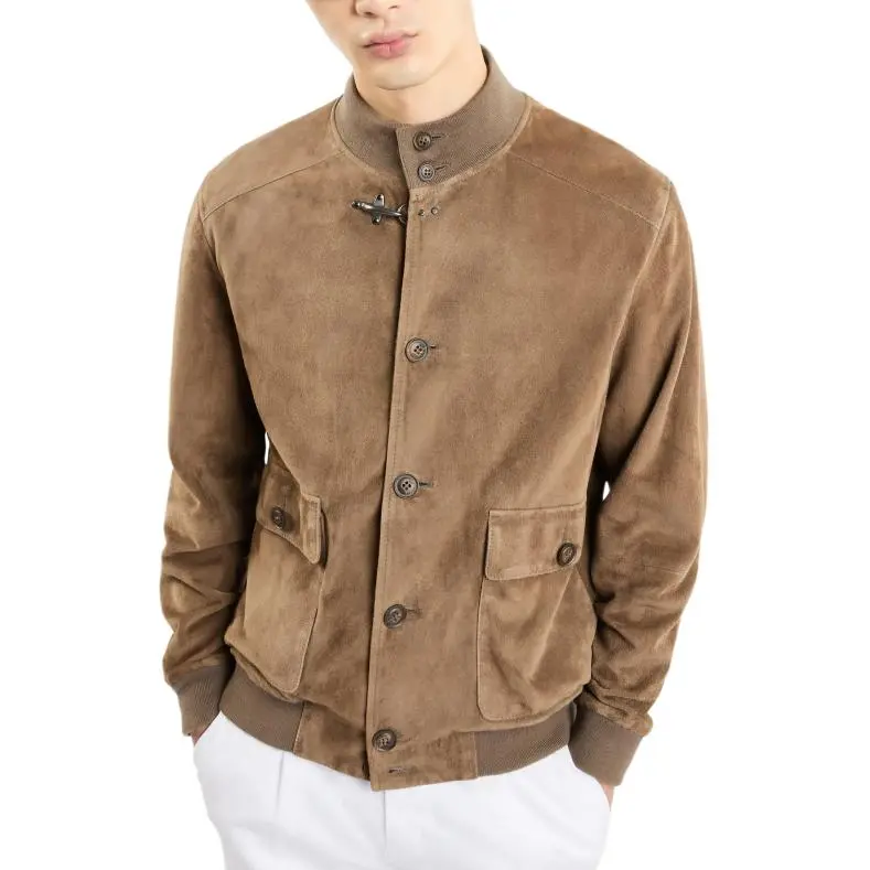 FAY Suede Bomber Jacket-2