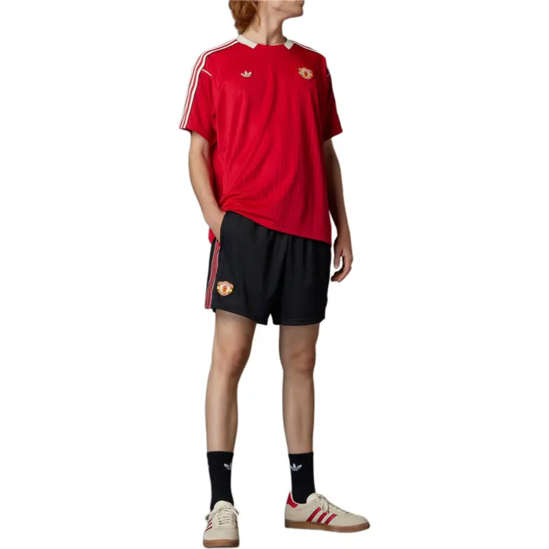 Adidas Originals Free Shipping With AdiClub Manchester United Terrace Icons Shorts-2