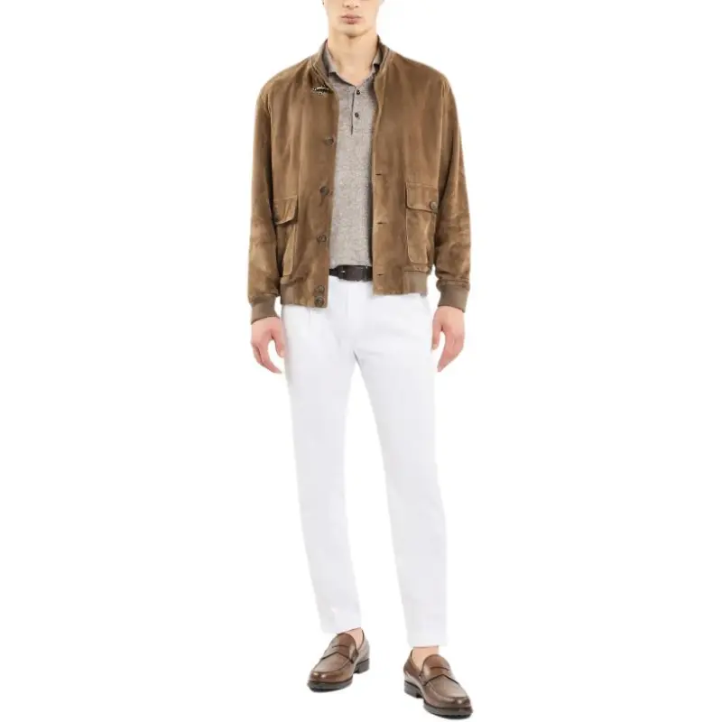 FAY Suede Bomber Jacket-1