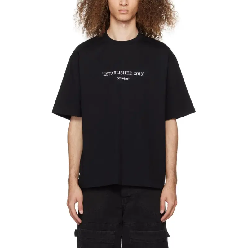 OFF-WHITE Established 2013 Cotton T-shirt-2