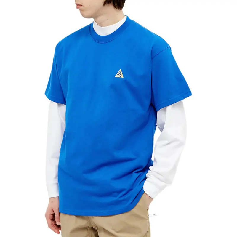 Nike T Shirts Men Blue-3
