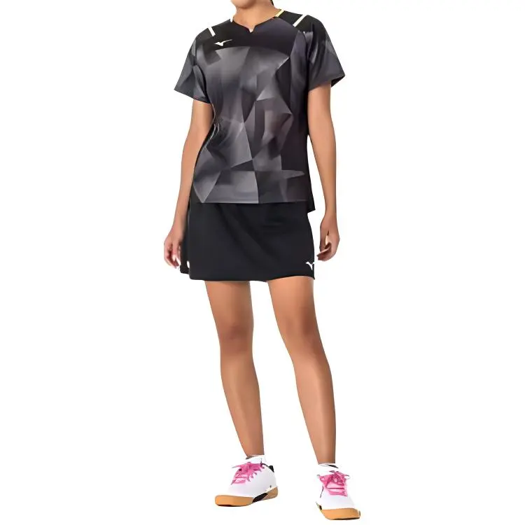 Mizuno T Shirts Women's Black-2