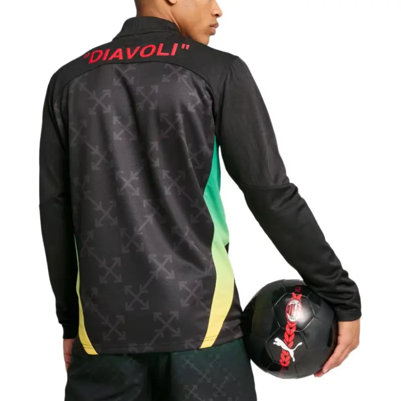 PUMA Playera Para Hombre De Cuarto De Cierre Prepartido Ac Milan X OFF WHITE™-4