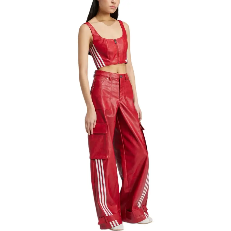 Adidas Originals Adilenium Season 3 Vintage Faux Leather Pants-2