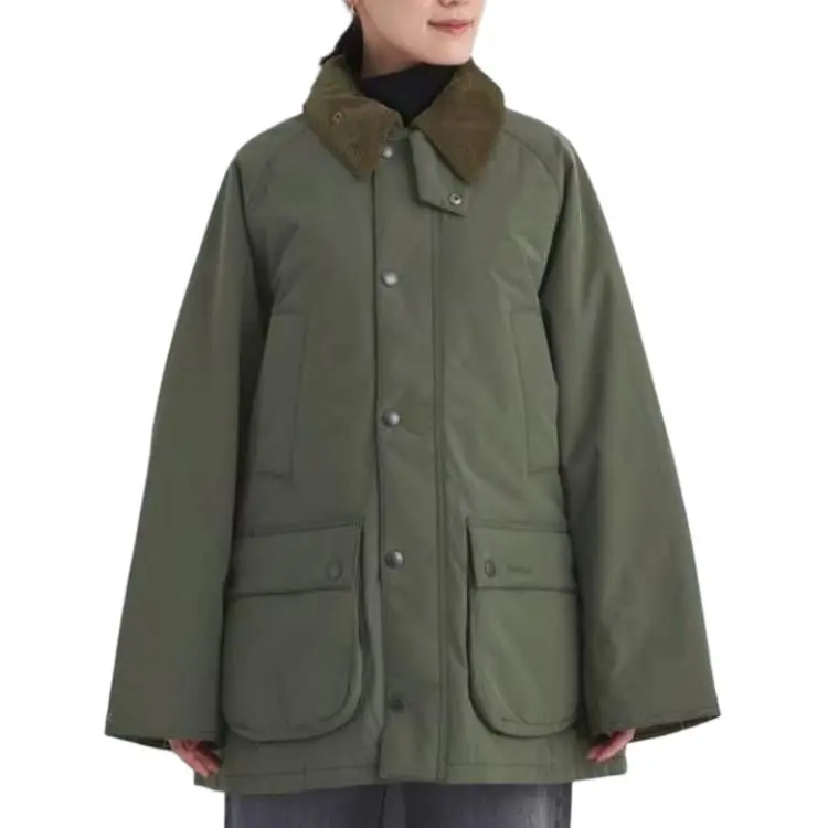 BARBOUR Puffer Jacket Women's Olive Green-3