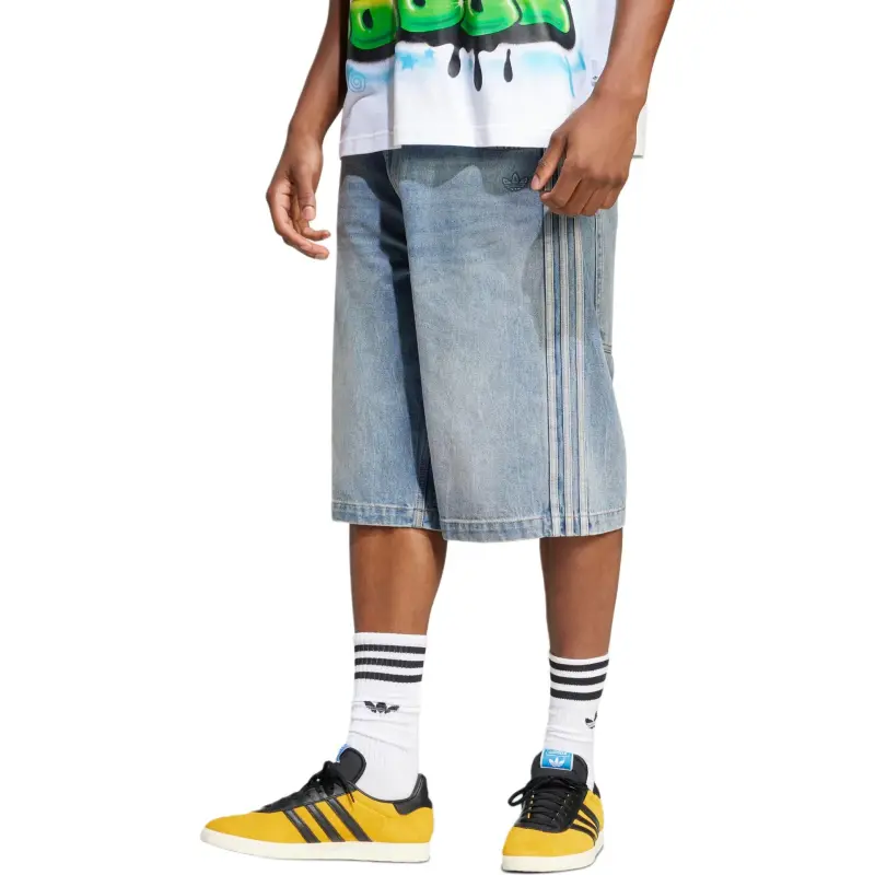 Adidas Wide leg Denim Shorts-3