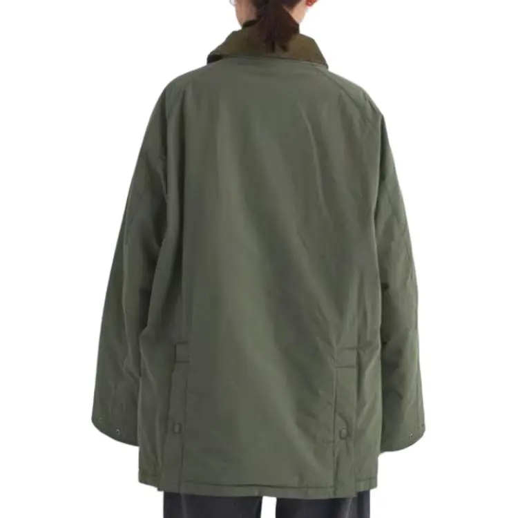 BARBOUR Puffer Jacket Women's Olive Green-4
