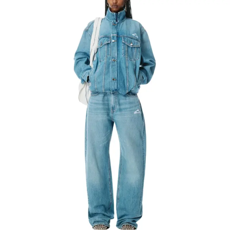 Alexander Wang 5 Pocket Track Jacket Vintage Light Indigo-1