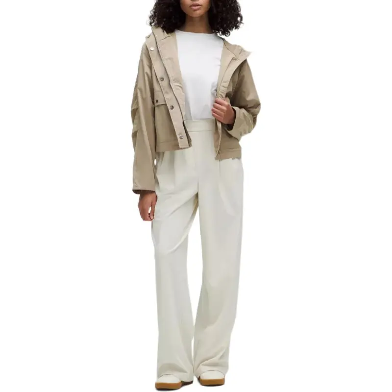 Lululemon Cropped Utility Windbreaker Trench Coat Women's-4