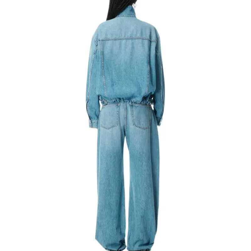 Alexander Wang 5 Pocket Track Jacket Vintage Light Indigo-3
