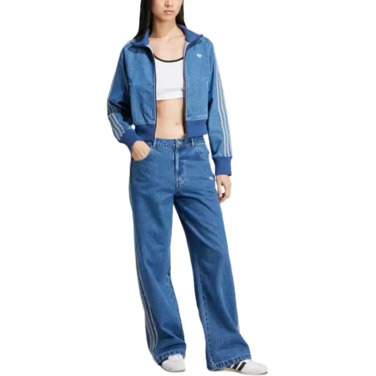Adidas Originals Adicolor Denim 3 Stripes Track Pants-1