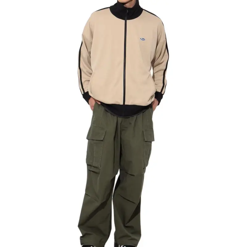 Beams Cargo Pants Men's Olive Green-1