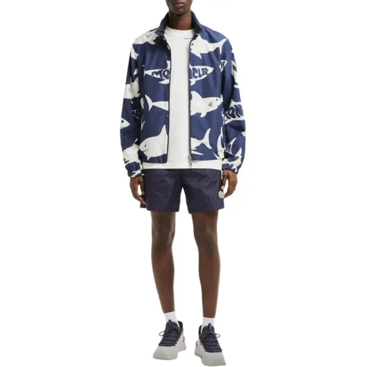 Moncler Logo Patch Drawstring Swim Trunks-2
