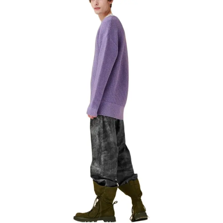 JW Anderson V neck Lace trim Sweater-3