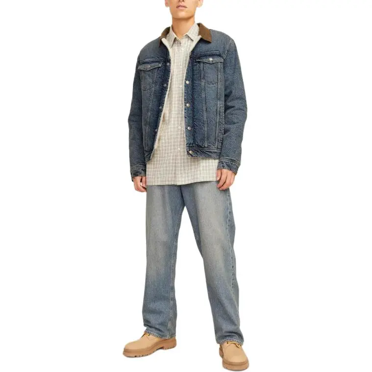 JACK JONES· Denim Jacket Men's Blue-1