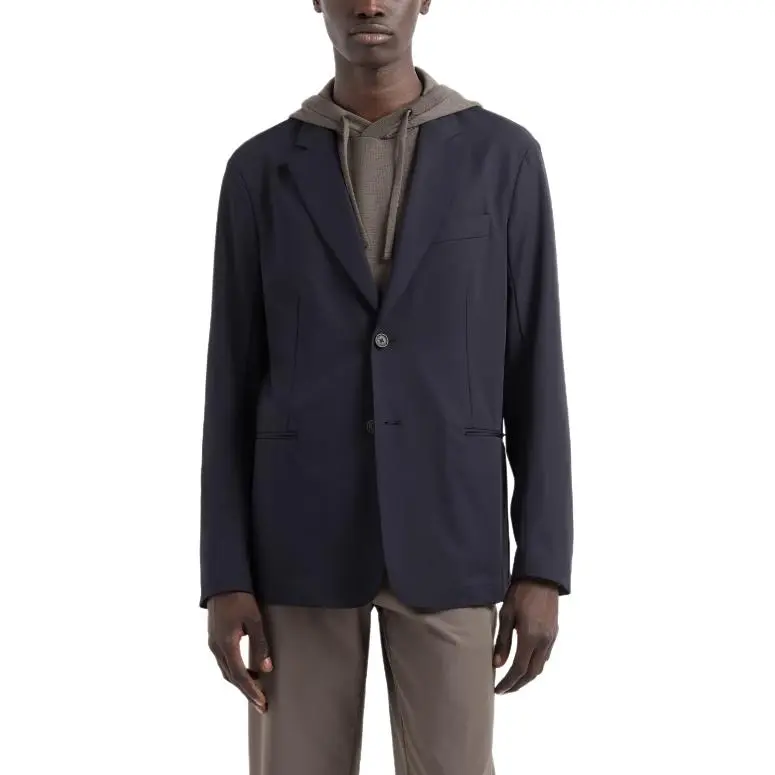 EMPORIO ARMANI Travel Essentials Stretch nylon Single breasted Blazer-3