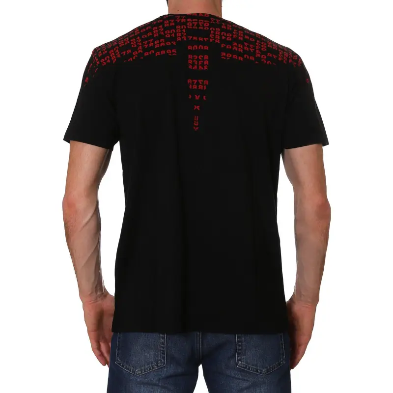MARCELO BURLON COUNTY OF MILAN T Shirt Men's Black Red-4