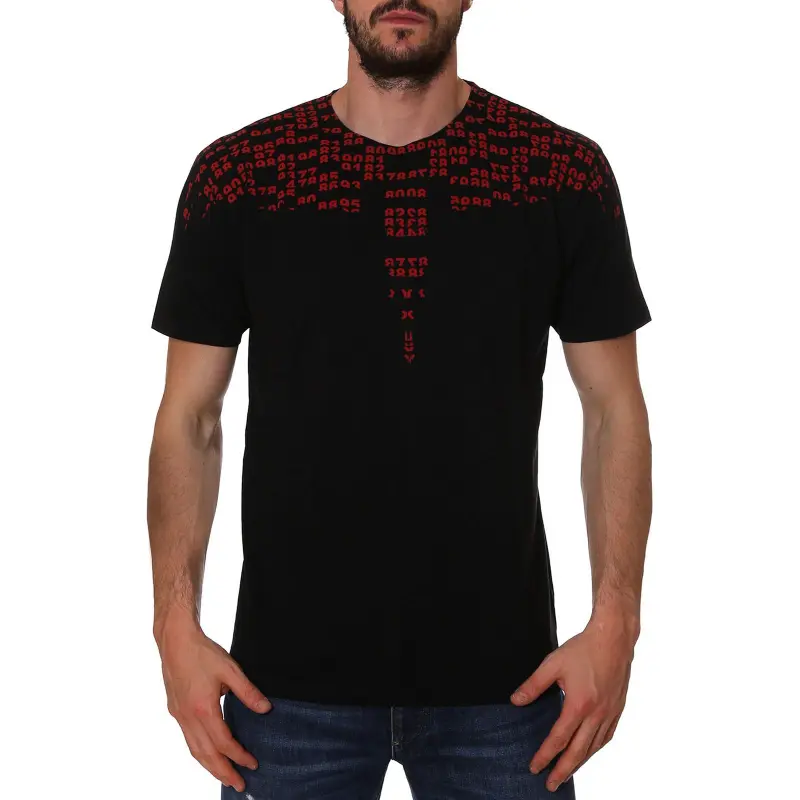 MARCELO BURLON COUNTY OF MILAN T Shirt Men's Black Red-1