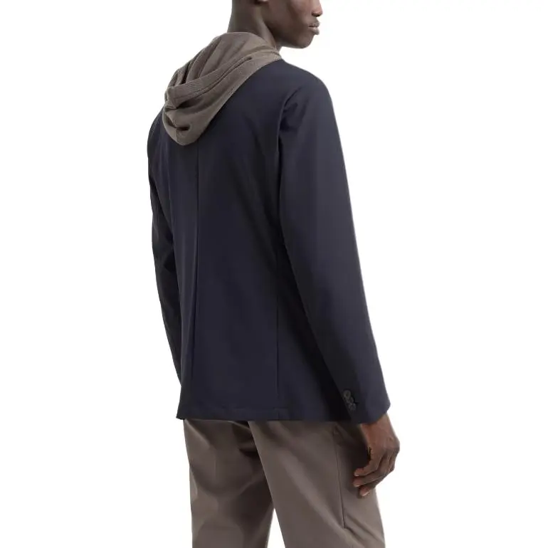 EMPORIO ARMANI Travel Essentials Stretch nylon Single breasted Blazer-4