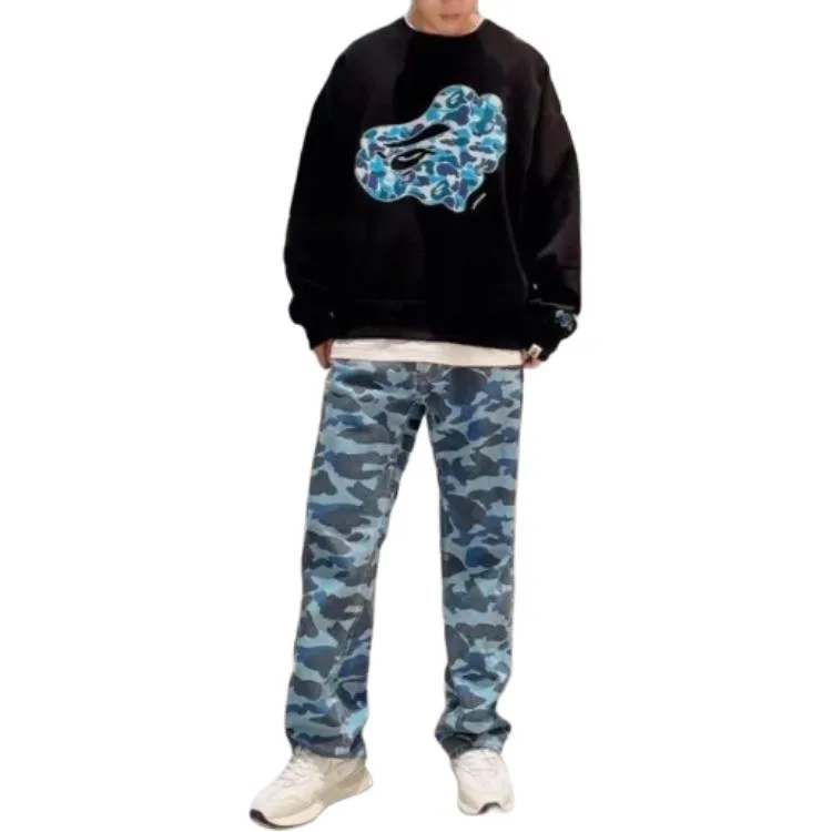 Bape Abc Camo Patch Loose Fit Crewneck-1